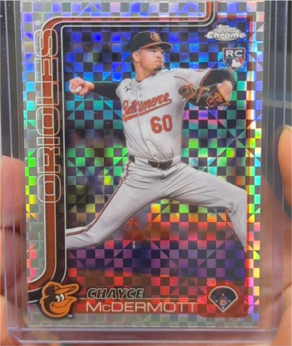 2025 Topps Chrome #266 Chayce McDermott Rookie Baltimore Orioles — front