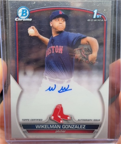 2023 Bowman Chrome Prospect Autographs #CPA-WG Wikelman Gonzalez — front