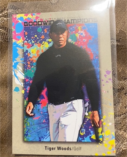 2024 Upper Deck Goodwin Champions #131 Tiger Woods Splash of Color — front