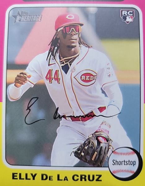 2024 Topps Heritage #416 Elly De La Cruz — front