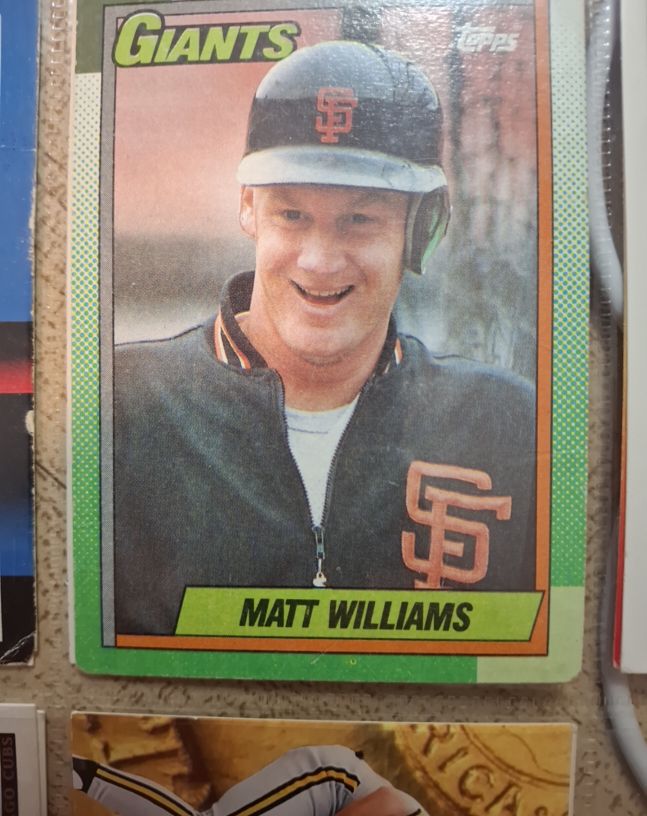 1990 Topps #41 Matt Williams — front