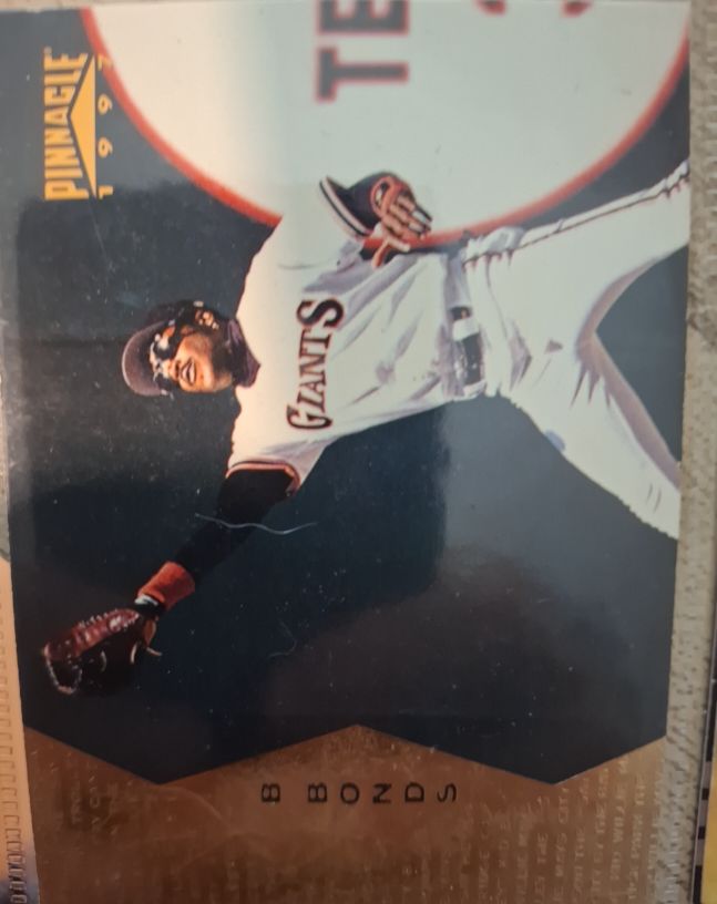 1997 Pinnacle #97 Barry Bonds — front