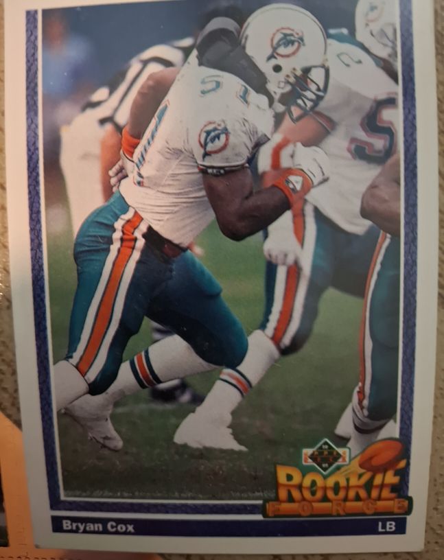 1991 Upper Deck #607 Bryan Cox — front