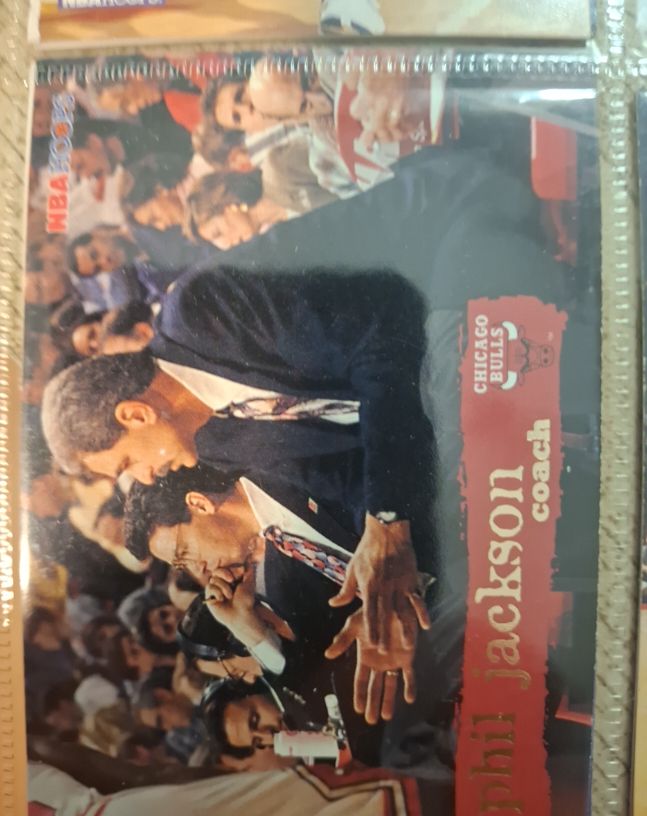 1995-96 Hoops #173 Phil Jackson Chicago Bulls — front