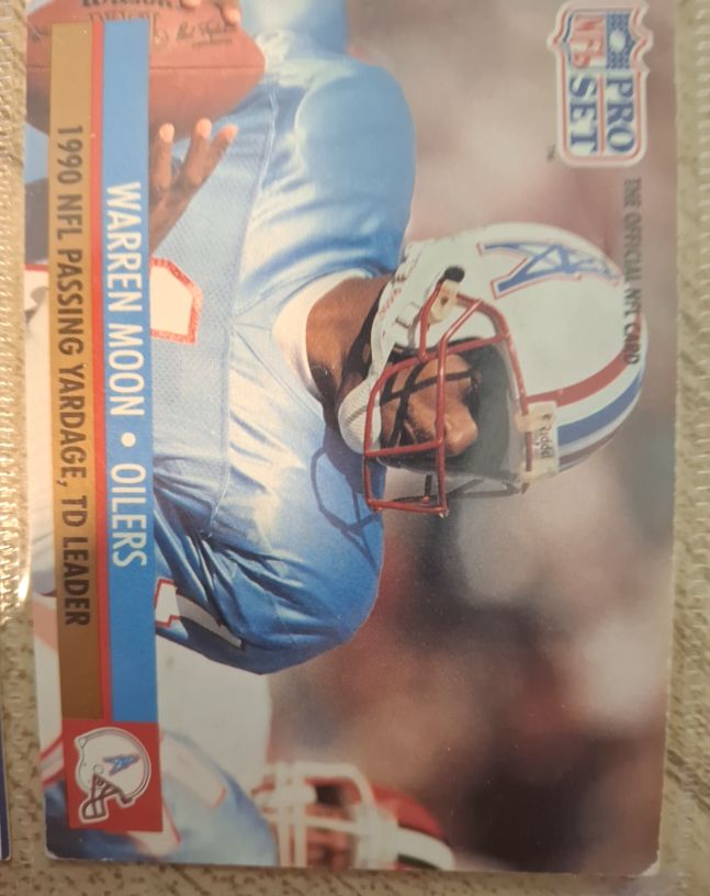 1991 Pro Set #9 Warren Moon — front