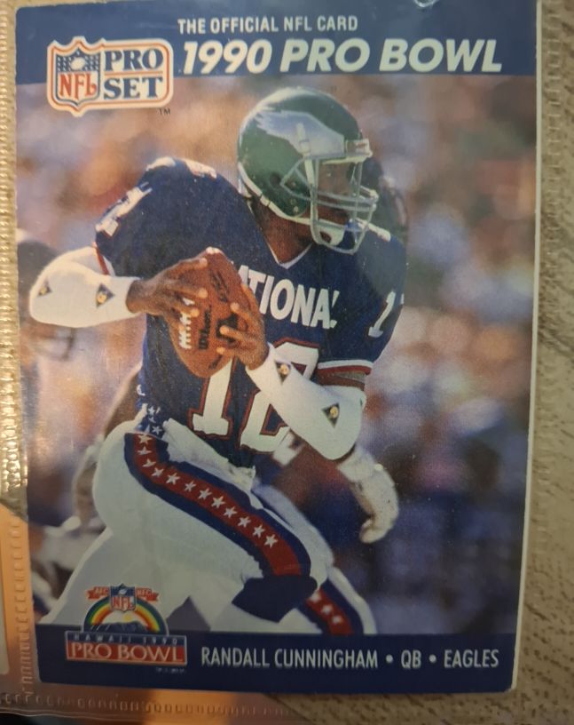 1990 Pro Set #386 Randall Cunningham Philadelphia Eagles — front