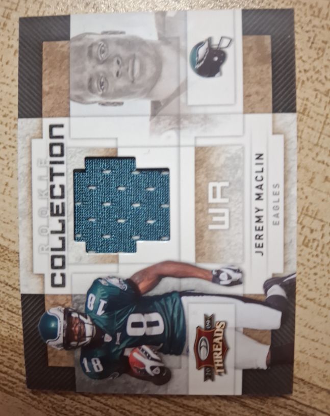 2009 Donruss Threads Rookie Collection WR Jeremy Maclin Eagles — front