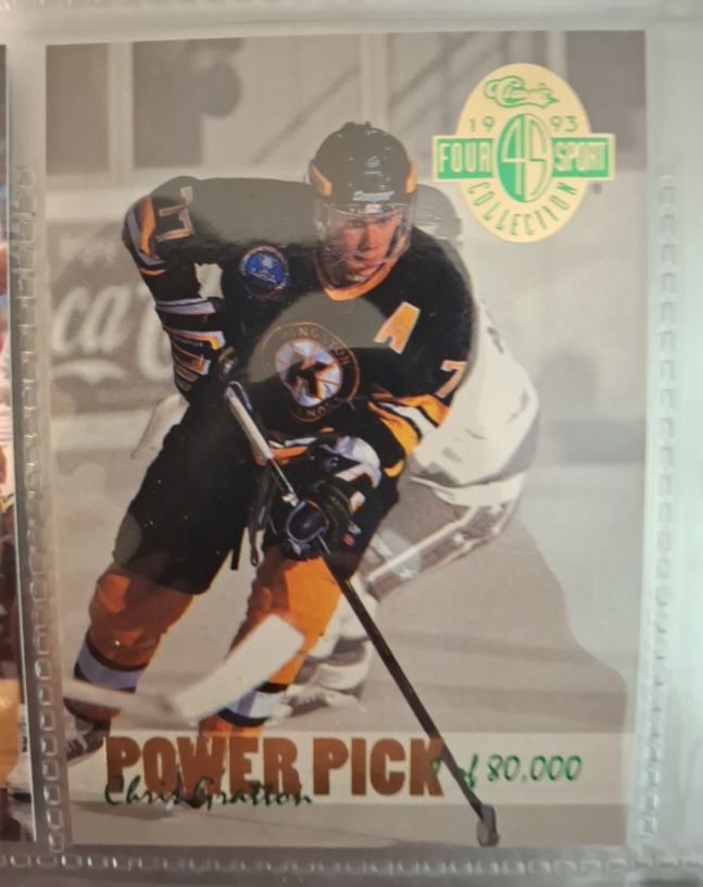 1993 Classic Four Sport #PP20 Chris Gratton Power Pick Bonus — front