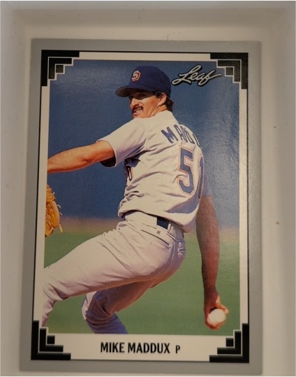 1991 Leaf #300 Mike Maddux — front