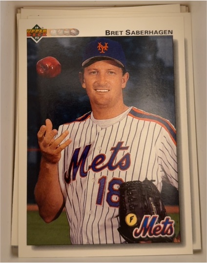 1992 Upper Deck #751 Bret Saberhagen New York Mets — front