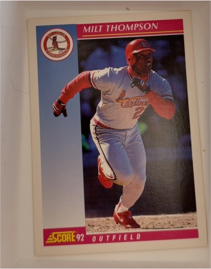 1992 Score #114 Milt Thompson — front