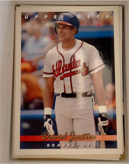 1993 Upper Deck #366 David Justice Atlanta Braves — front