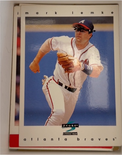 1997 Score #163 Mark Lemke — front