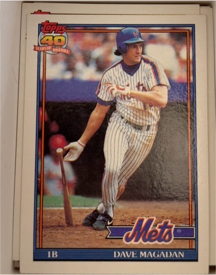 1991 Topps #480 Dave Magadan — front