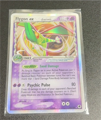 2006 Pokemon EX Dragon Frontiers #92 Flygon ex — front
