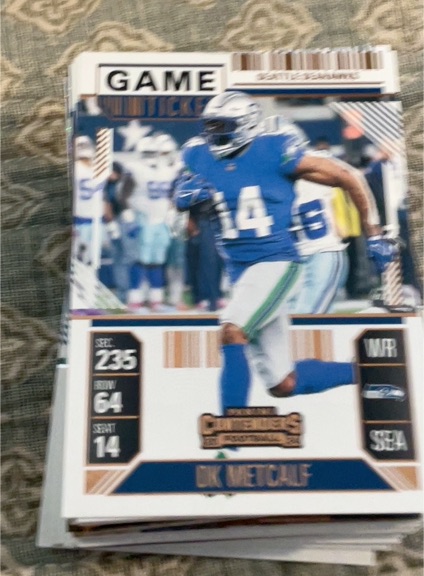 2024 Panini Contenders Game Ticket #235 DK Metcalf — front
