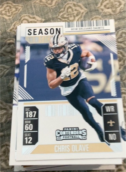 2024 Panini Contenders Season Ticket #187 Chris Olave — front