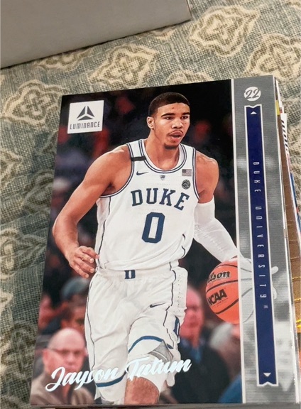 2022 Panini Chronicles Draft Picks Luminance #24 Jayson Tatum — front