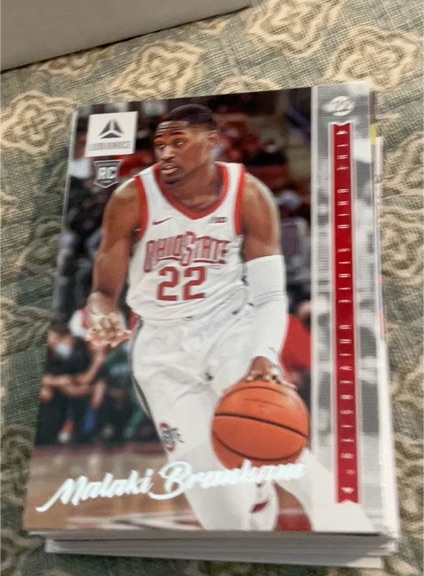 2022 Panini Chronicles Draft Picks Luminance #43 Malaki Branham — front