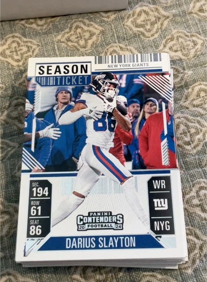 2024 Panini Contenders Season Ticket #75 Darius Slayton — front
