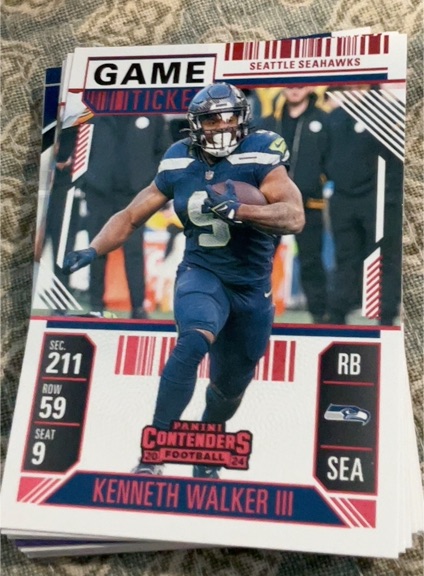 2024 Panini Contenders Season Ticket #89 Kenneth Walker III — front