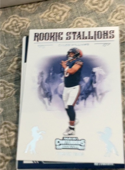 2024 Panini Contenders #1 Caleb Williams Rookie Stallions — front