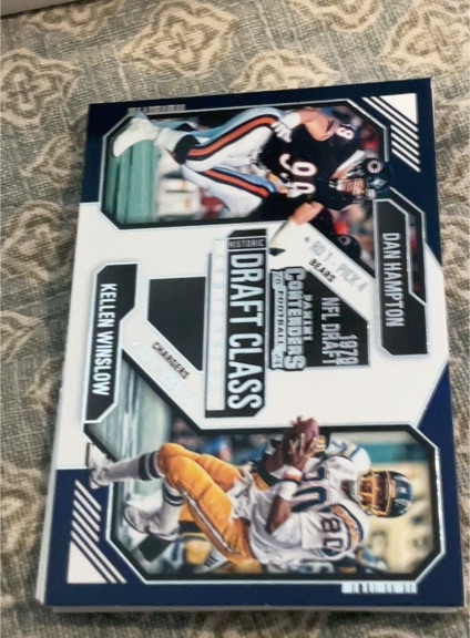 2024 Panini Contenders #3 Dan Hampton / Kellen Winslow Historic Draft Class — front