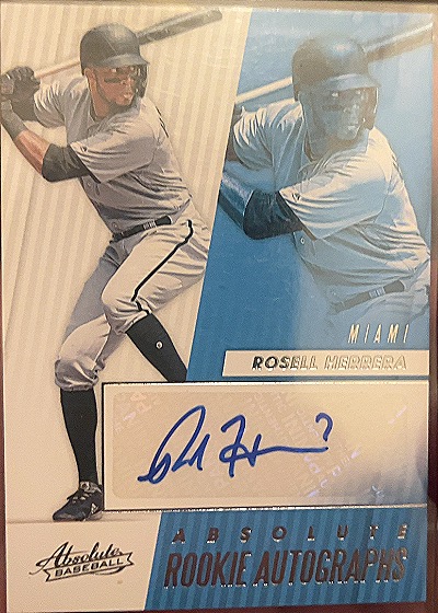2019 Panini Absolute Rookie Autographs Rosell Herrera — front