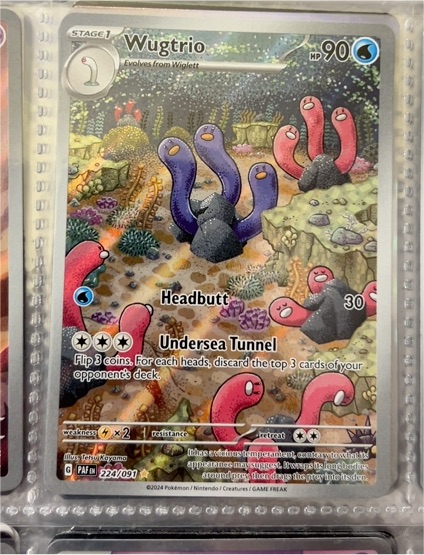 2024 Pokémon SV: Paldean Fates #224/091 Wugtrio — front