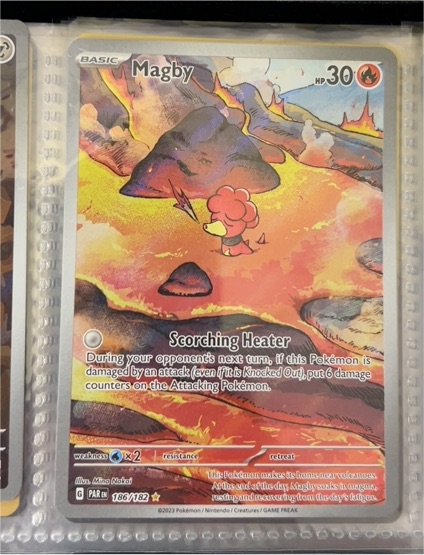 2023 Pokémon Scarlet & Violet Paradox Rift #186 Magby — front