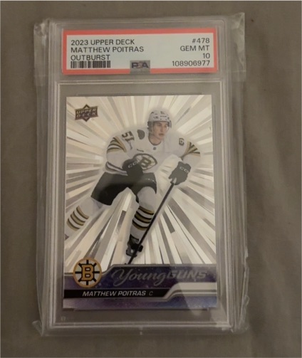 2023 Upper Deck #478 Matthew Poitras — front