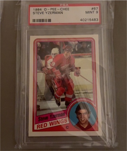 1984 O-Pee-Chee #67 Steve Yzerman — front