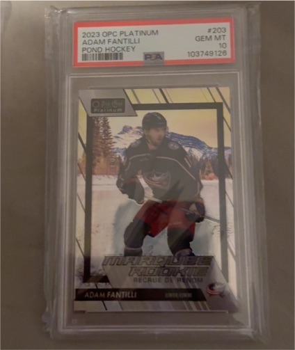 2023 OPC Platinum #203 Adam Fantilli — front