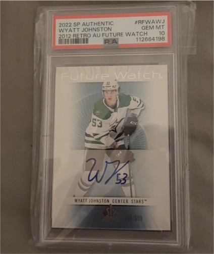 2022 SP Authentic 2012-13 Retro Future Watch #RFWA-WJ Wyatt Johnston — front