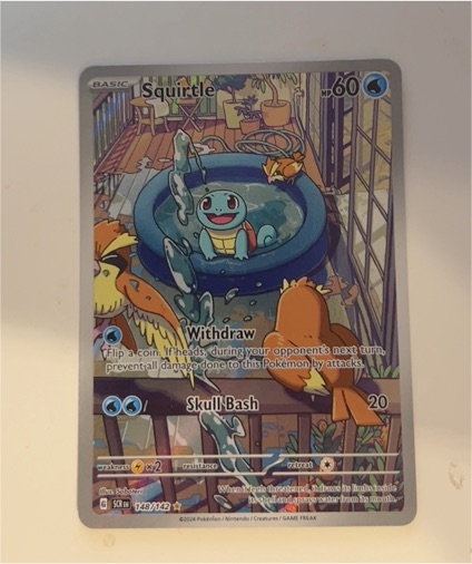2024 Pokémon Stellar Crown #148/142 Squirtle Illustration Rare — front