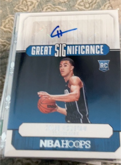 2022-23 Panini NBA Hoops #GS-CHT Caleb Houstan Great SIGnificance RC Auto — front
