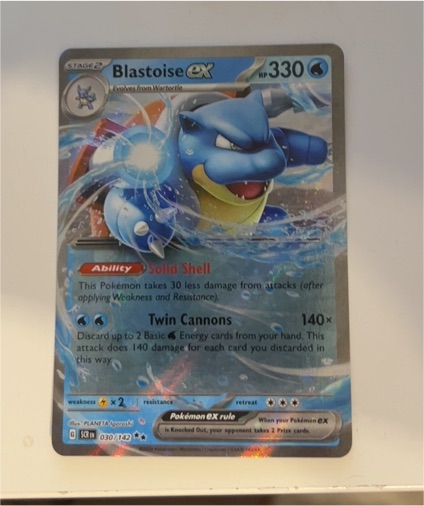2024 Pokémon Stellar Crown #030 Blastoise ex — front