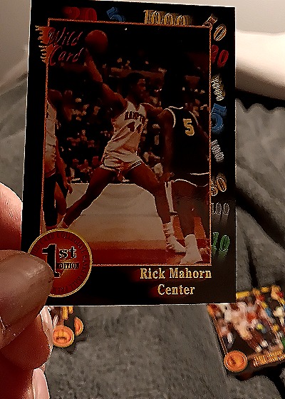 1991 Wild Card #118 Rick Mahorn — front