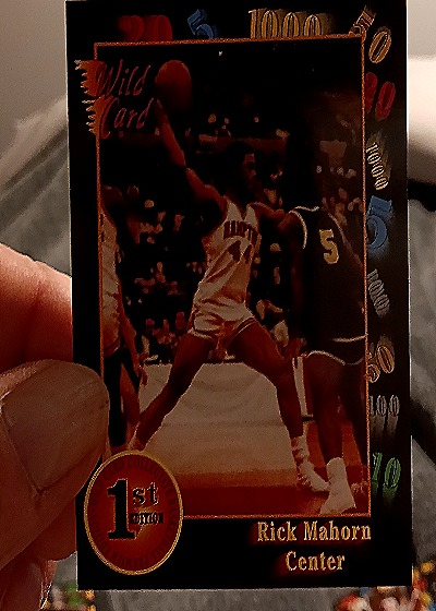 1988 Wild Card #113 Rick Mahorn — front