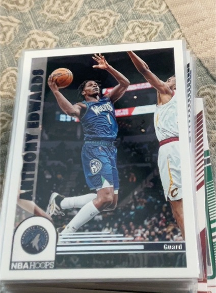 2022-23 Panini NBA Hoops #292 Anthony Edwards — front
