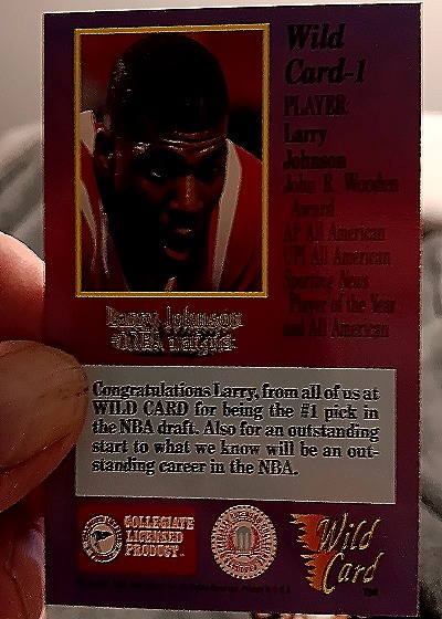 1993 Classic Four Sport #1 Larry Johnson — back