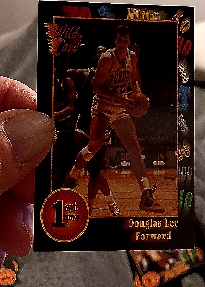 1992 Wild Card Collegiate #71 Douglas Lee — front