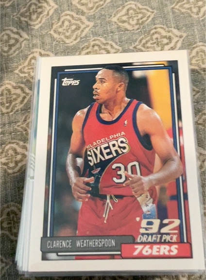1992-93 Topps #294 Clarence Weatherspoon — front