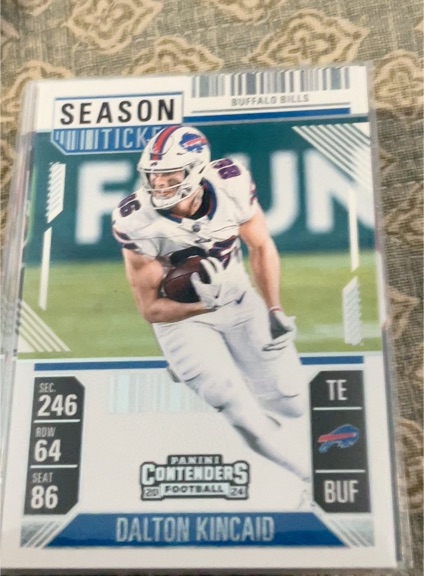 2024 Panini Contenders #12 Dalton Kincaid Season Ticket — front