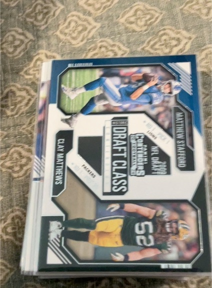 2024 Panini Contenders Historic Draft Class #24 Matthew Stafford/Clay Matthews — front