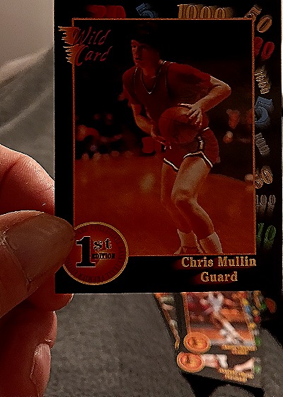 1992 Wild Card Collegiate #13 Chris Mullin — front