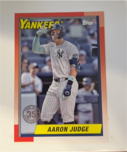 2025 Topps Series 1 - 1990 Topps Baseball Aaron Judge #T90-57 — front
