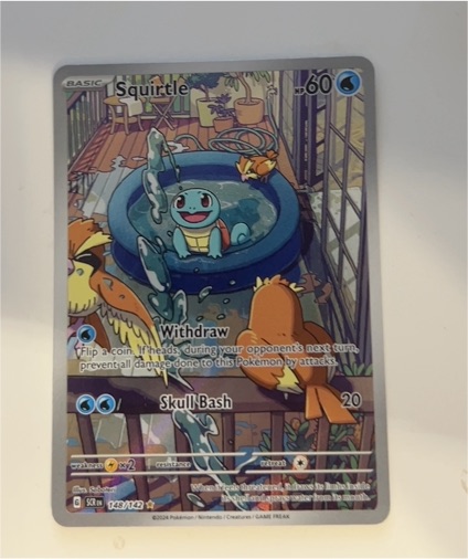 2024 Pokémon SCR EN-Stellar Crown #148 Squirtle Illustration Rare — front