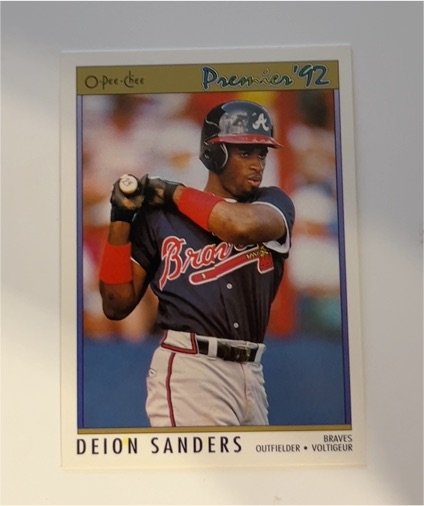 1992 O-Pee-Chee Premier #91 Deion Sanders — front