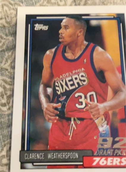 1992-93 Topps #294 Clarence Weatherspoon — front